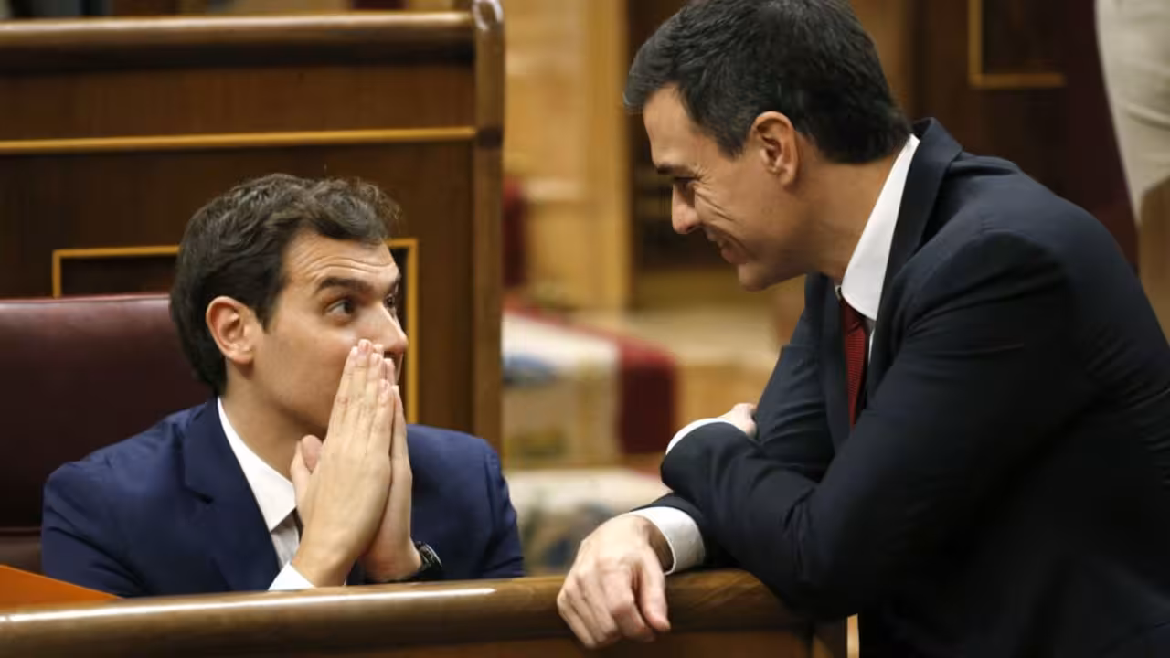 Rivera y Pedro Sánchez