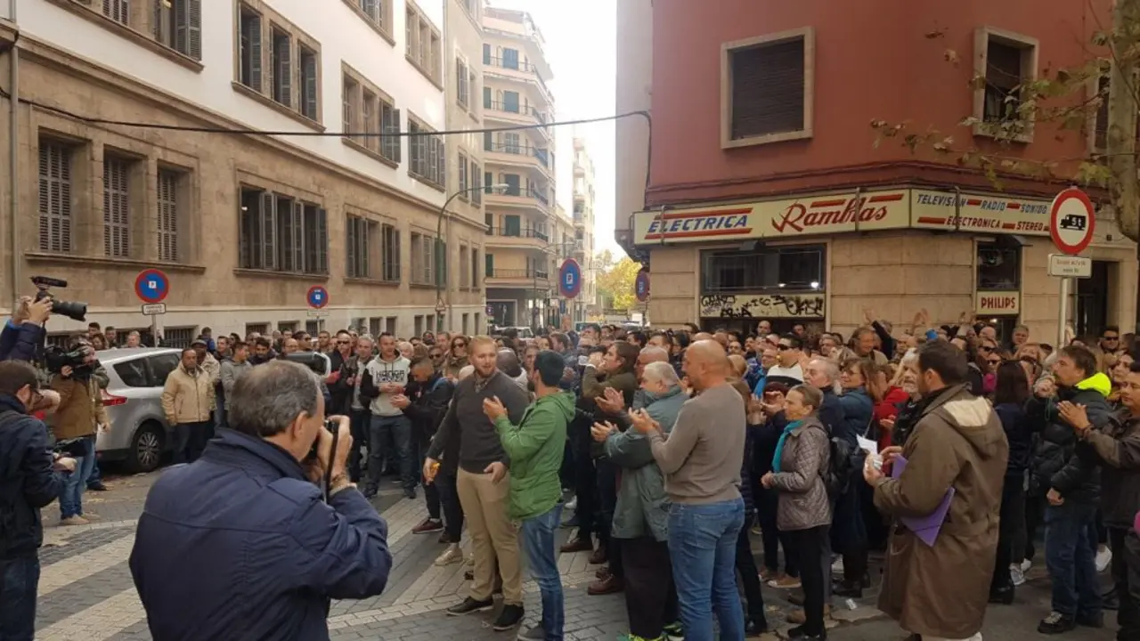 Archivo - Concentraci&oacute;n en Palma.