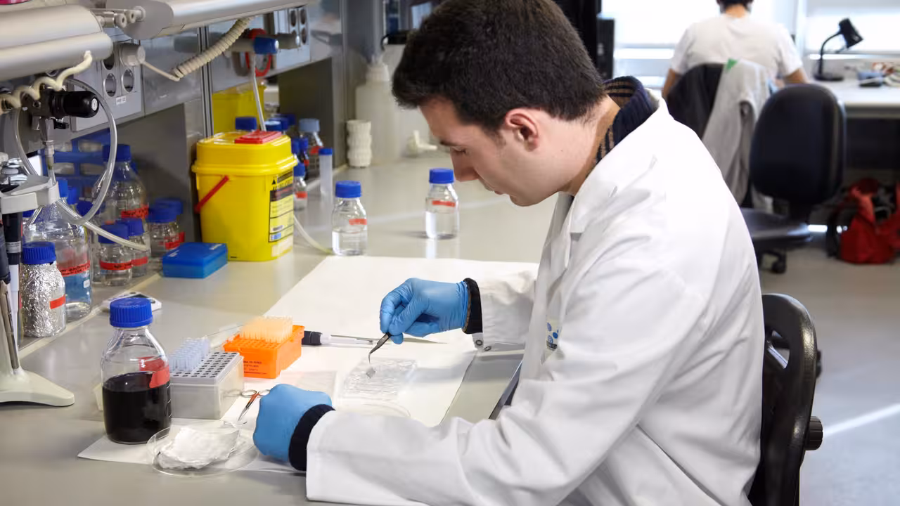 Xavier Puñet (Institut de Bioenginyeria de Catalunya (IBEC)), líder del projecte Dermoglass. Apòsit intel·ligent per al tractament de ferides cròniques.