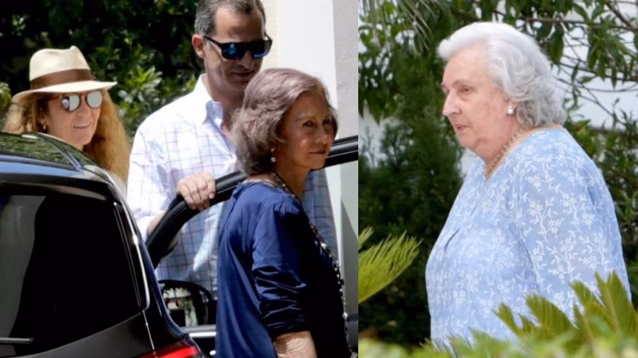 Este fue el último gran acto familiar celebrado en la casa de Doña Pi en Calvià, ahora en venta.