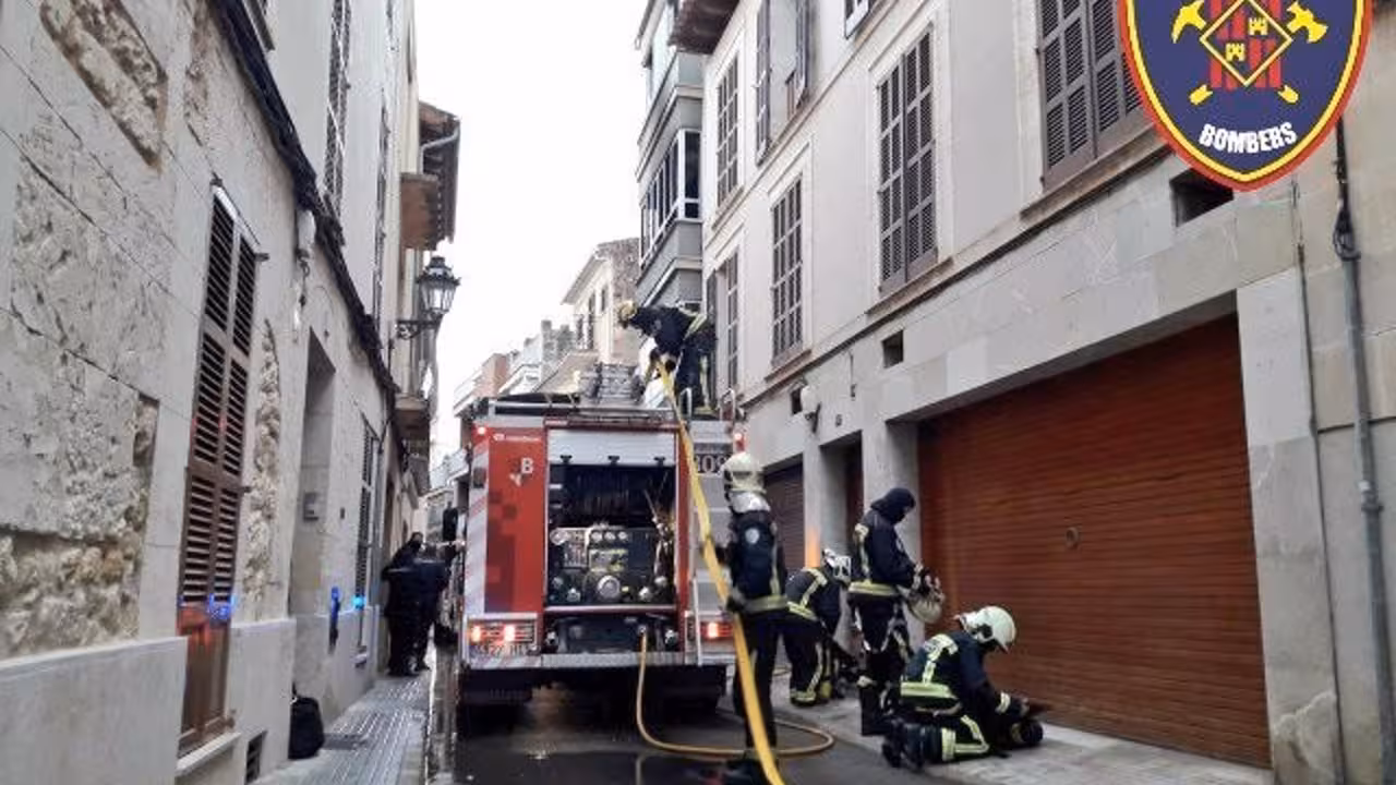 Imagen de archivo de una actuación de Bombers de Mallorca.