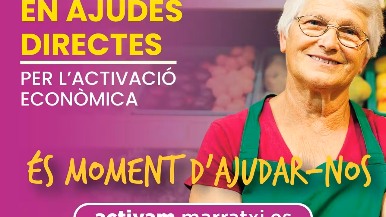 08-05-2021 Imagen de la campaña de ayudas para comerciantes y autónomos de Marratxí..

Los comerciantes y autónomos de Marratxí afectados por la COVID-19 podrán acceder a partir del domingo 9 de mayo a ayudas de hasta 927.000 euros.

POLITICA ESPAÑA EUROPA ISLAS BALEARES AUTONOMÍAS
AYUNTAMIENTO DE MARRATXÍ