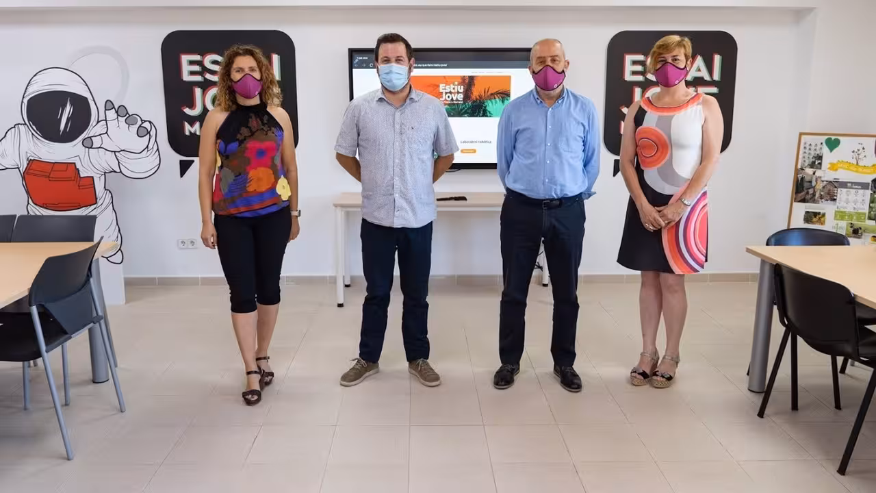 22-06-2021 El alcalde de Marratxí, Miquel Cabot, junto a otros regidores municipales, en la presentación del programa 'Estiu Jove'.
POLITICA ESPAÑA EUROPA ISLAS BALEARES AUTONOMÍAS
AYUNTAMIENTO DE MARRATXÍ