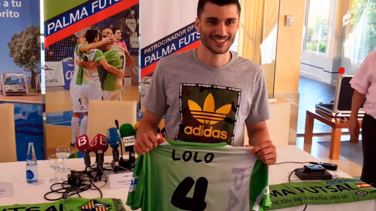 Lolo presentado en el Palma Futsal
