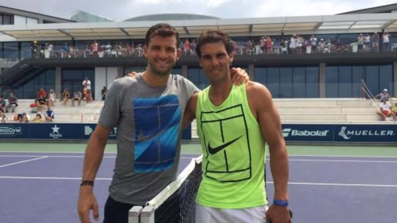 Nadal y Dimitrov en Manacor