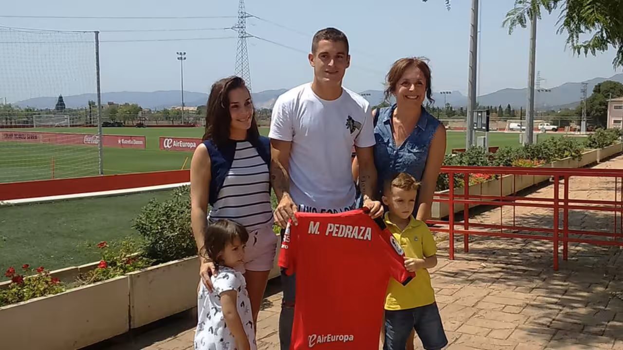 Marc Pedraza con su familia