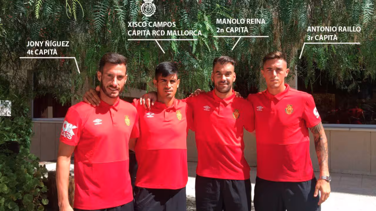 Los cuatro capitanes del Real Mallorca 2017/18