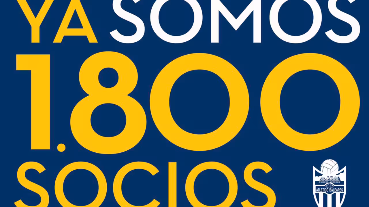 El Atlético Baleares alcanza los 1.800 abonados