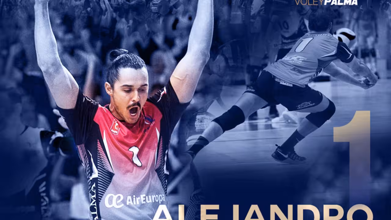 Alejandro Fernández en el Urbia Palma Voley