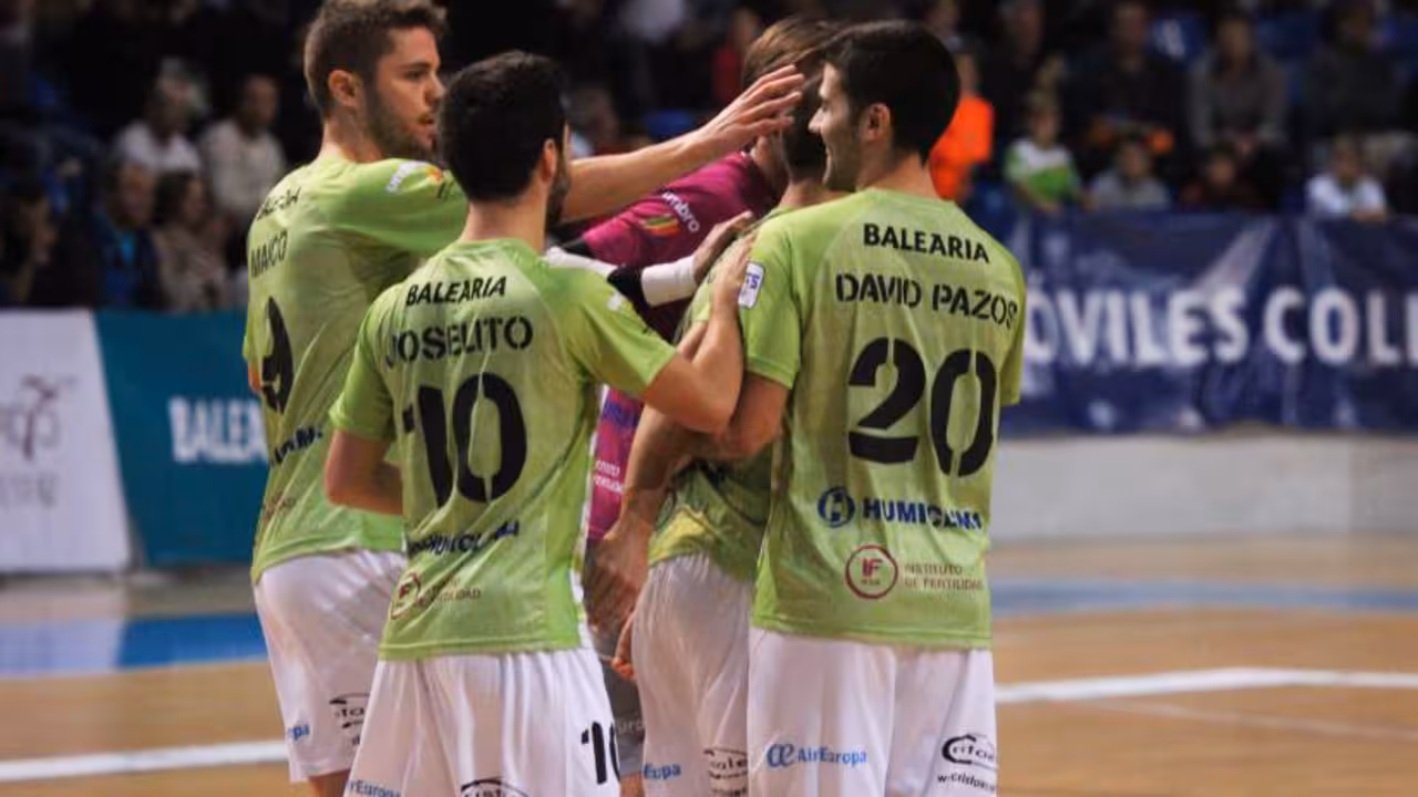 El Palma Futsal celebrando un gol