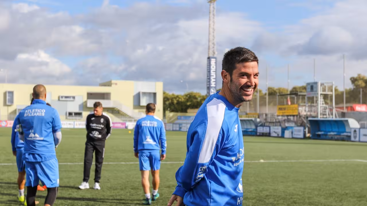 Biel Guasp en el entrenamiento