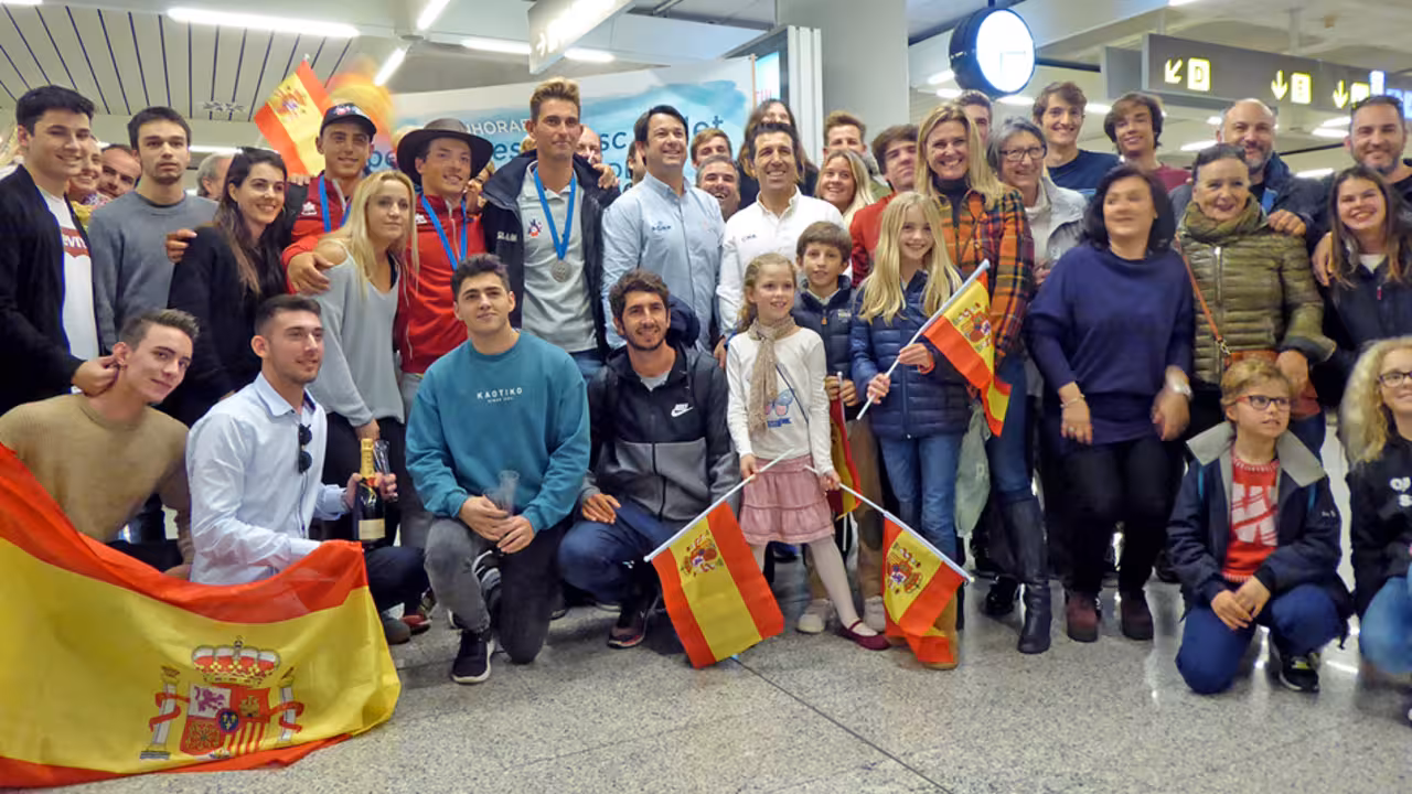 Recibimiento a los medallistas