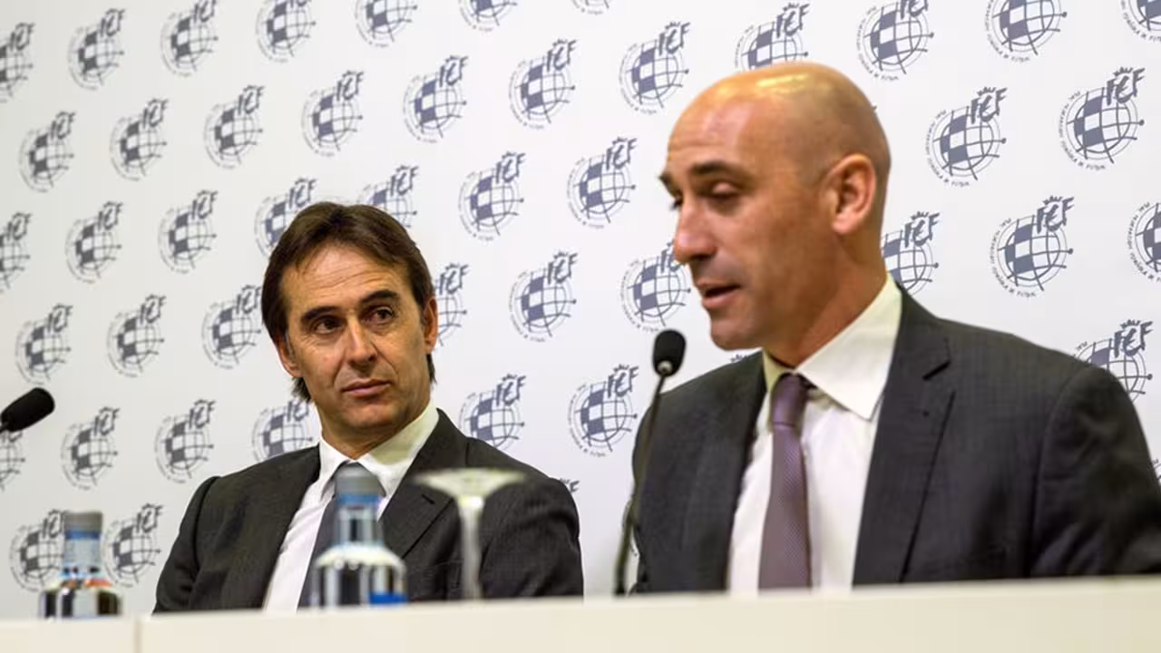 Rubiales y Lopetegui