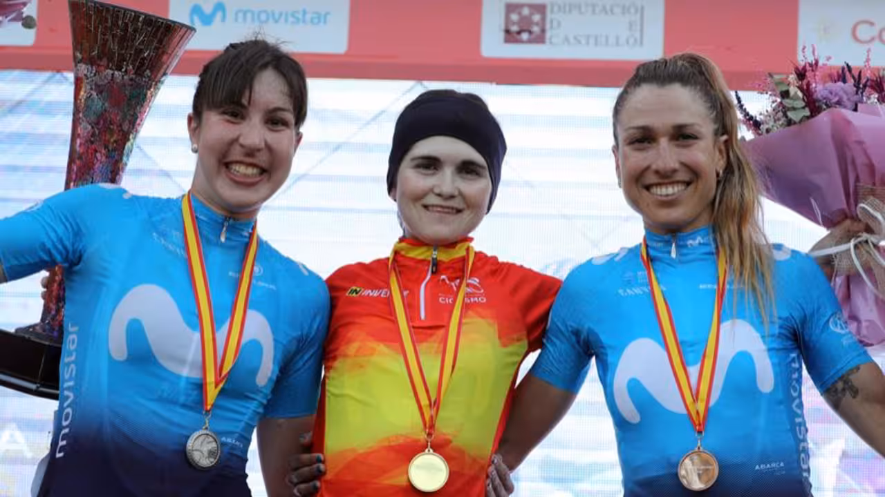 Mavi García con el bronce
