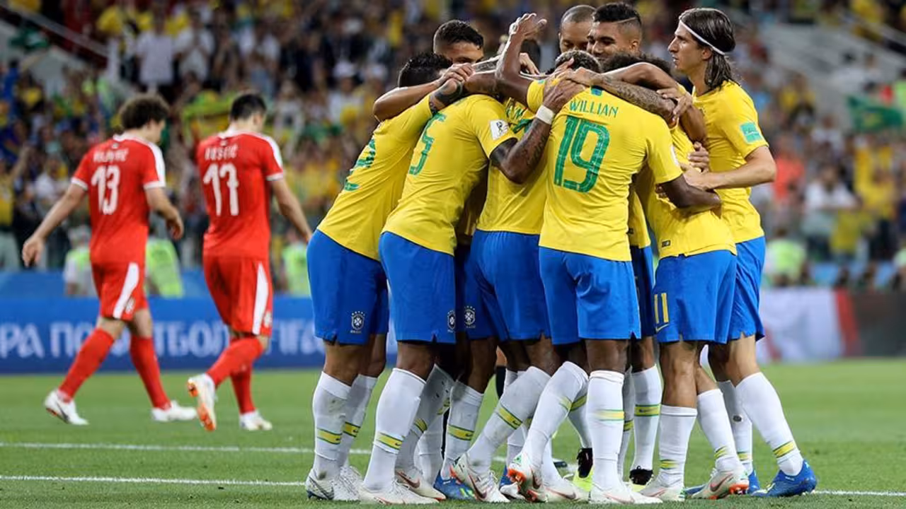 Brasil gana a Serbia