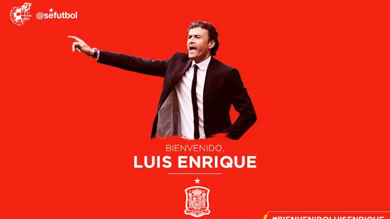 Luis Enrique con España