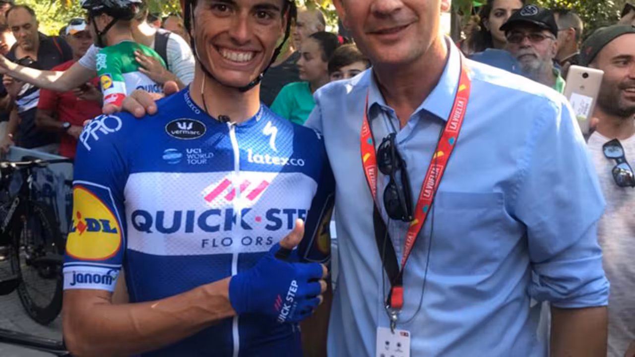 Enric Mas con Fernando Gilet