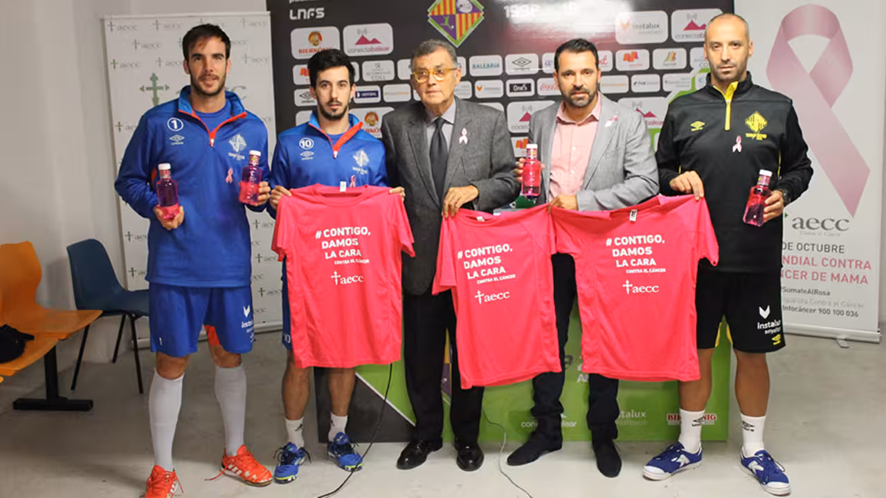 El Palma Futsal con la AECC