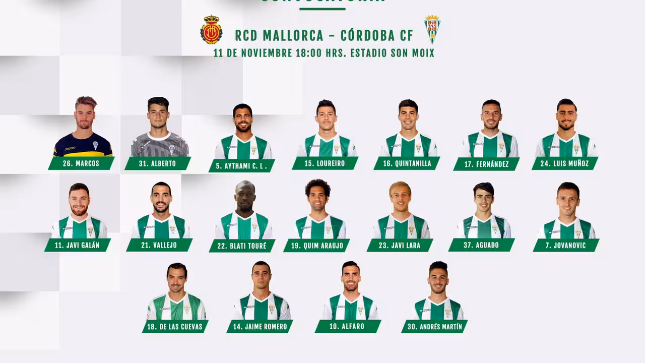 Convocatoria del Córdoba