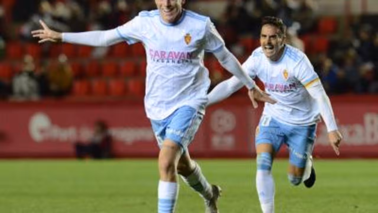 Pep Biel debuta con gol en el Zaragoza