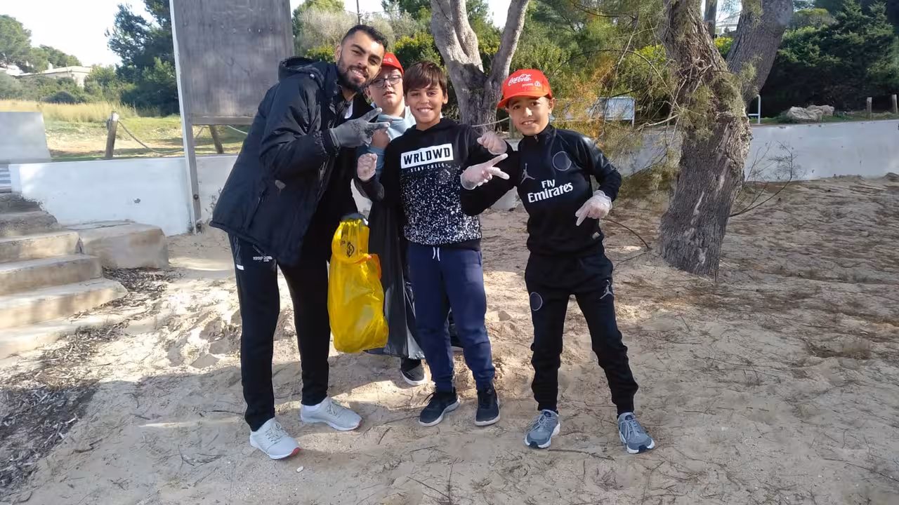 Nunes, Lolo y Catela en Porto Colom