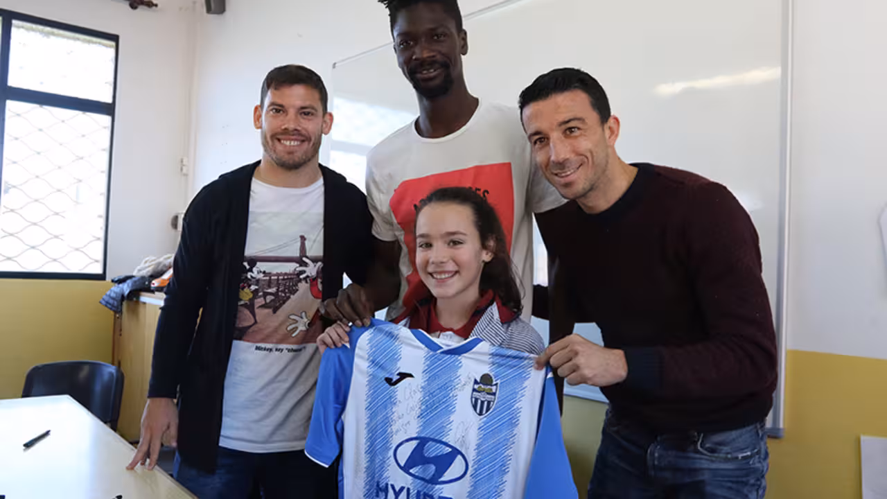 Nuha Marong, Kike López y Hugo Díaz