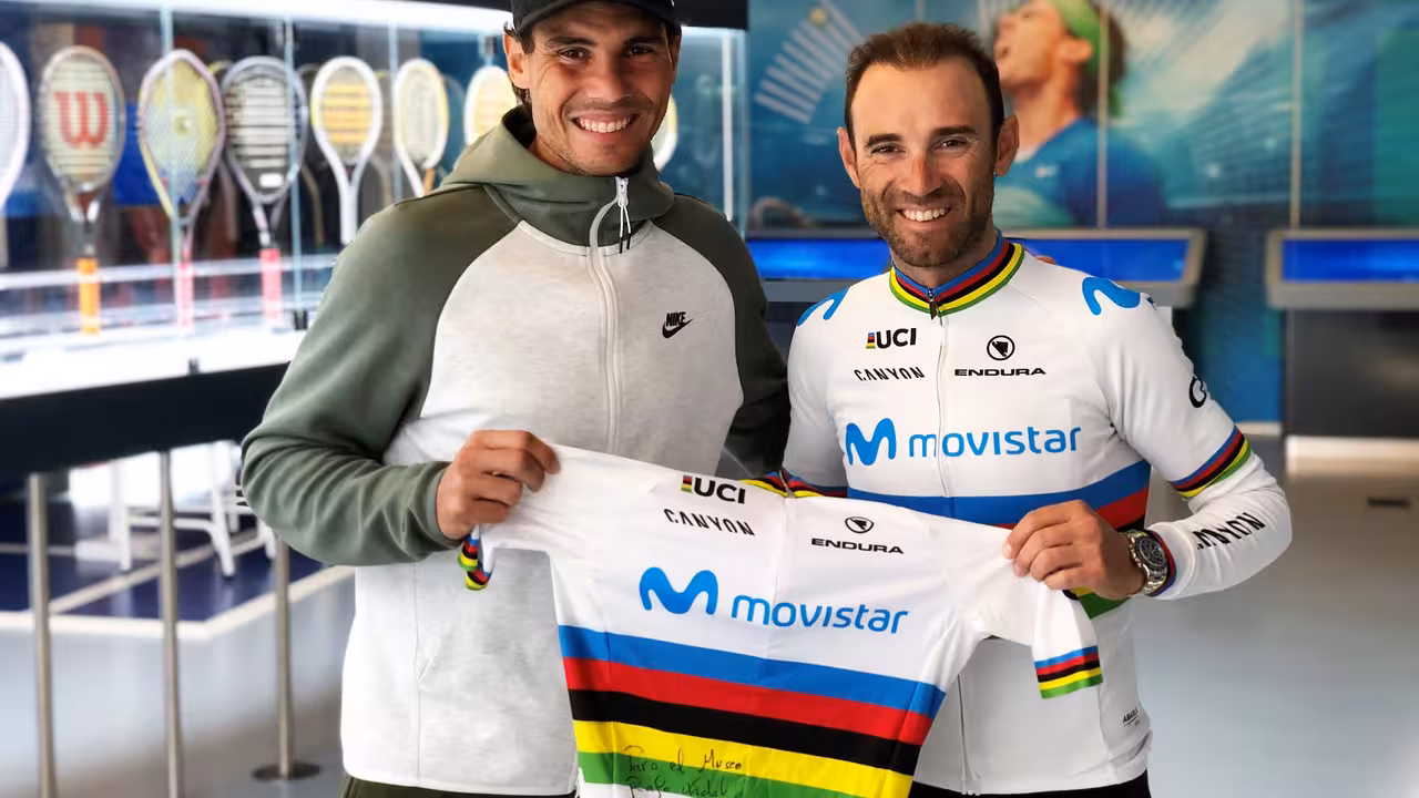 Nadal con Alejandro Valverde