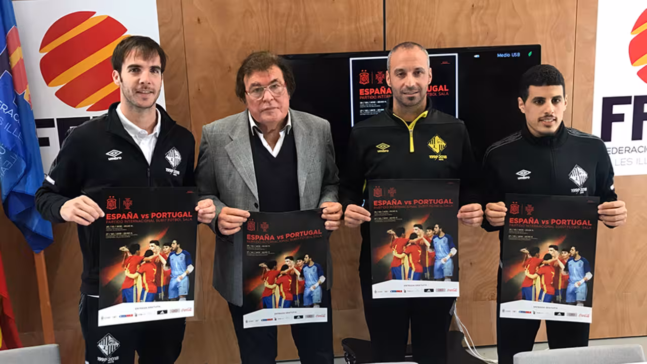 Presentación amistosos de España y Portugal