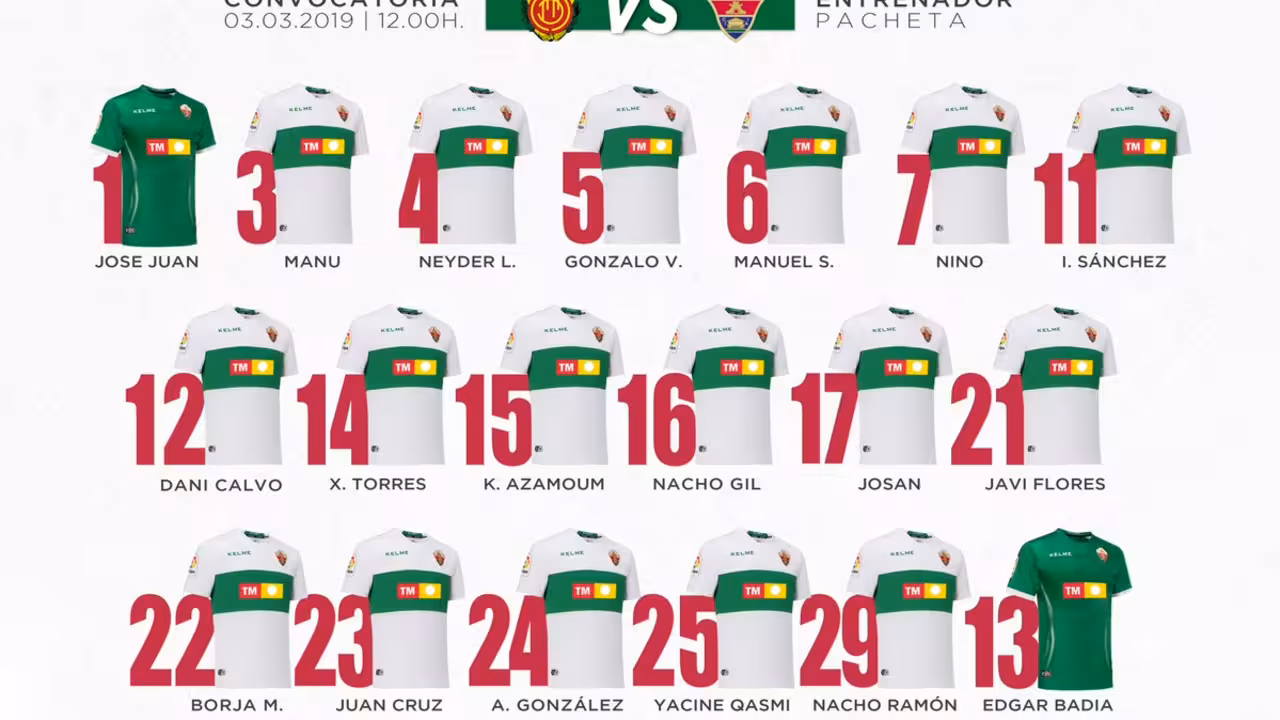 Convocatoria del Elche