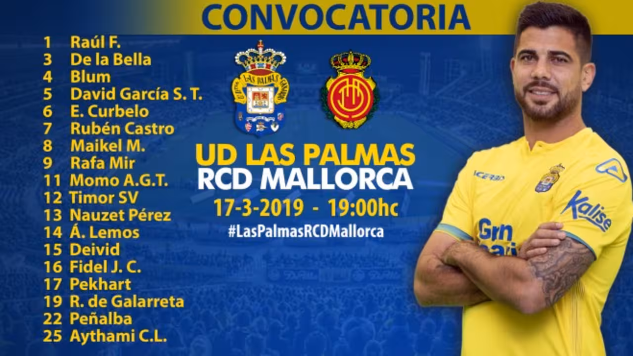Convocatoria de la UD Las Palmas
