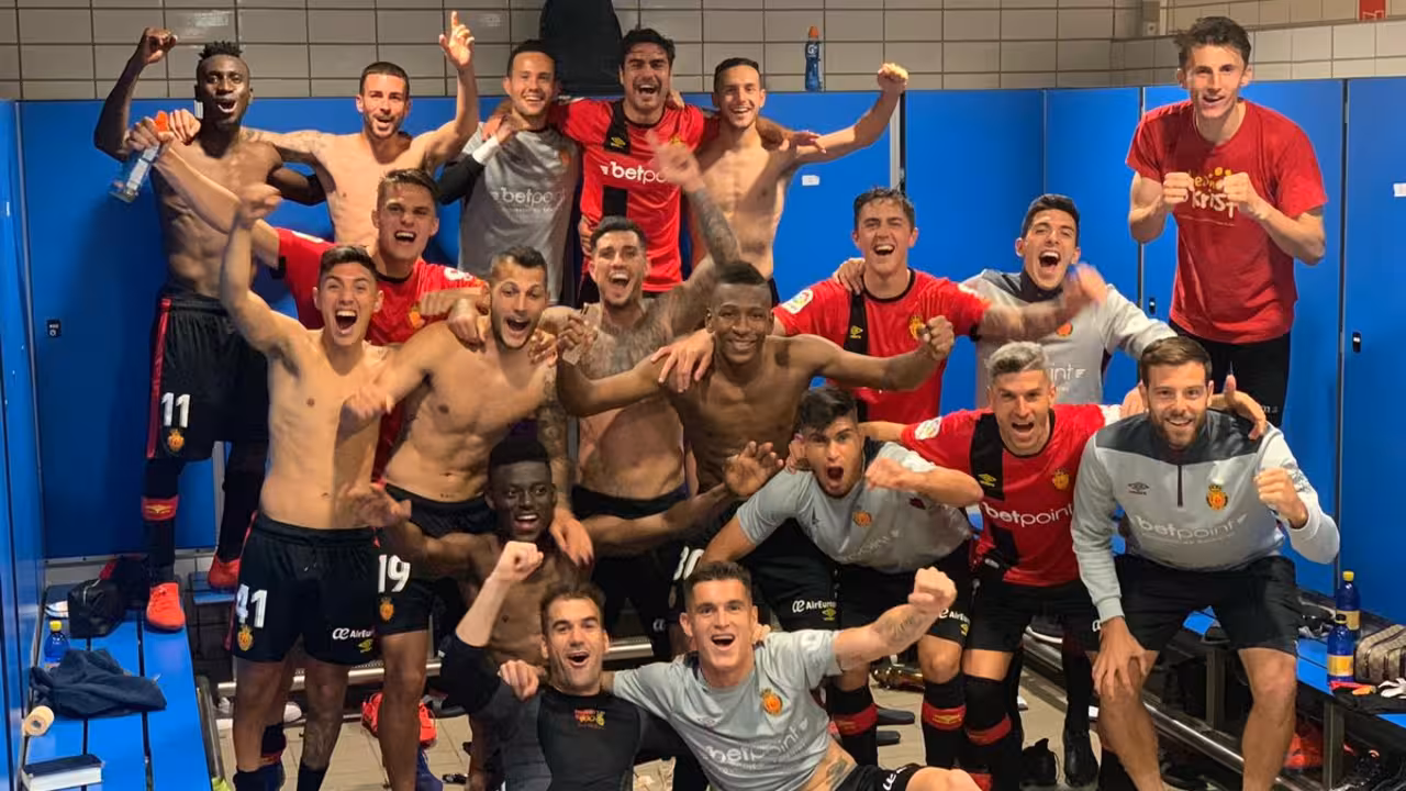 El vestuario del Mallorca en Las Palmas