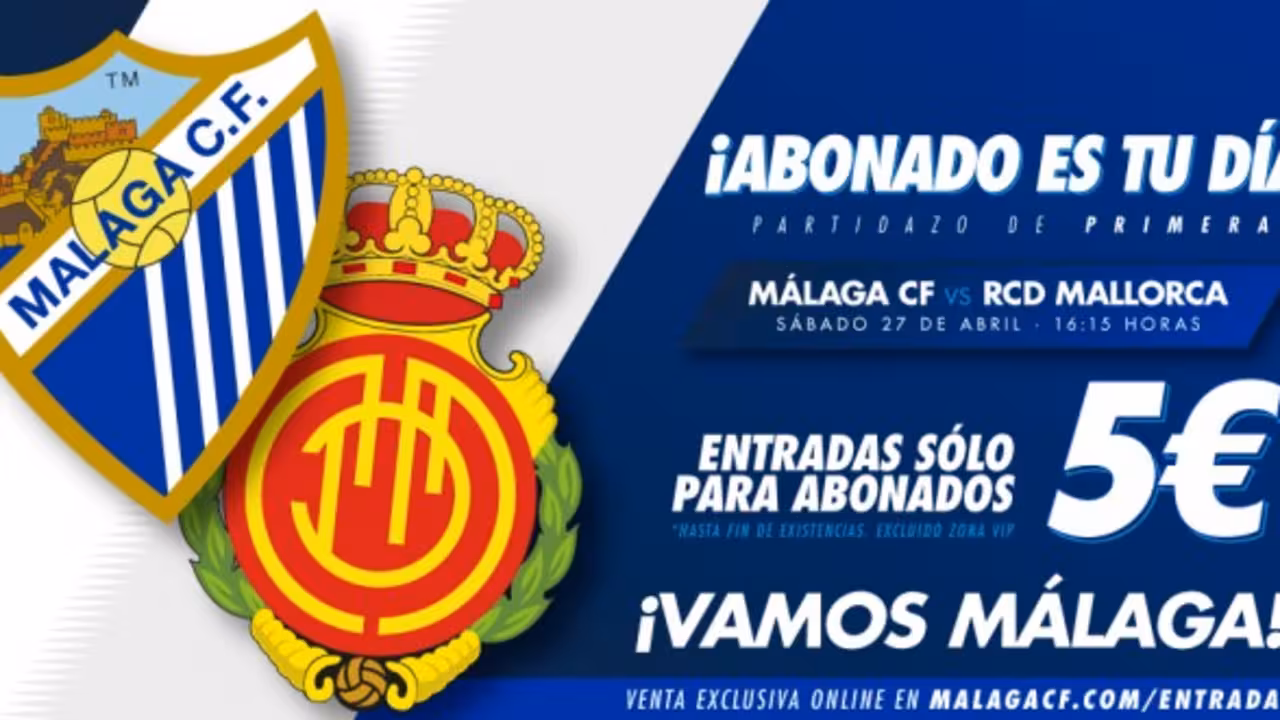 La Rosaleda se prepara para recibir al Mallorca