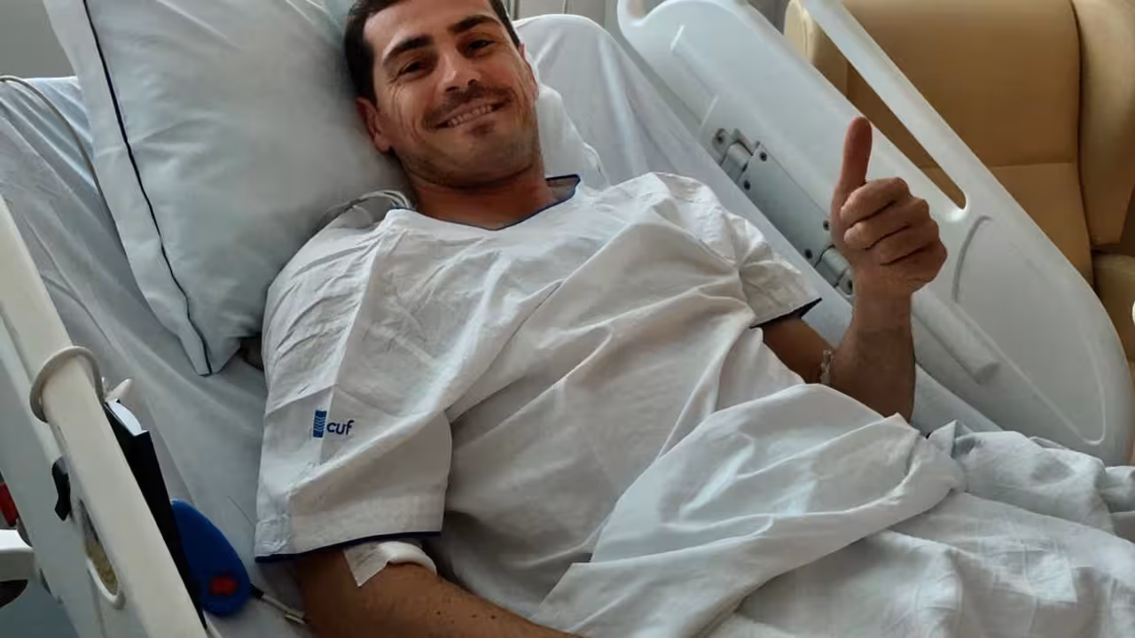Casillas en el Hospital de Oporto