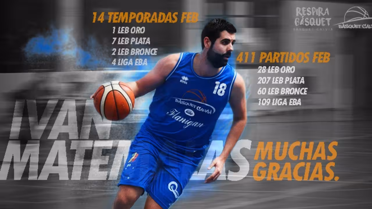 Iván Matemalas se retira del baloncesto profesional