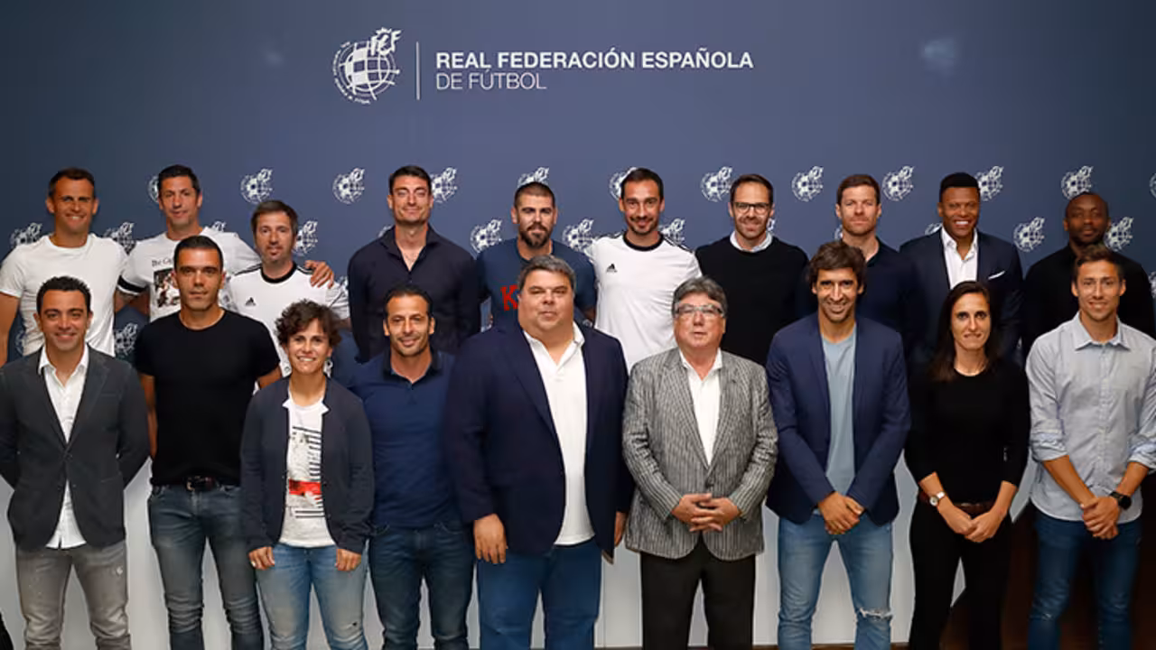 Pep Sansó con los entrenadores