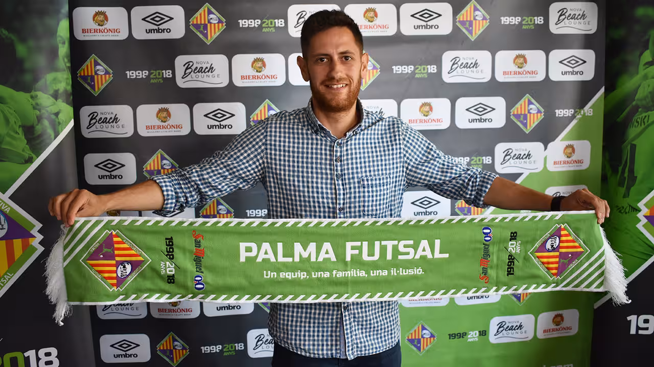 Rafa López en el Palma Futsal