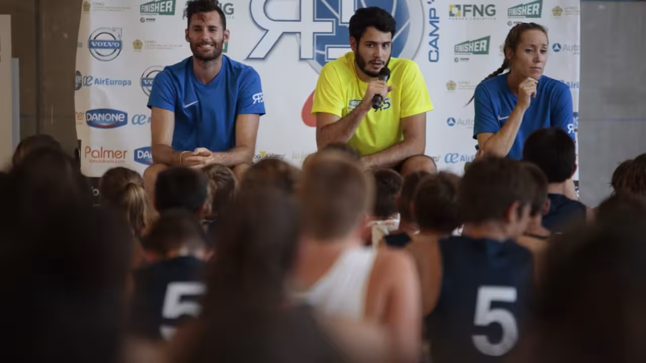 Abrines con Rudy y Marta Fernández