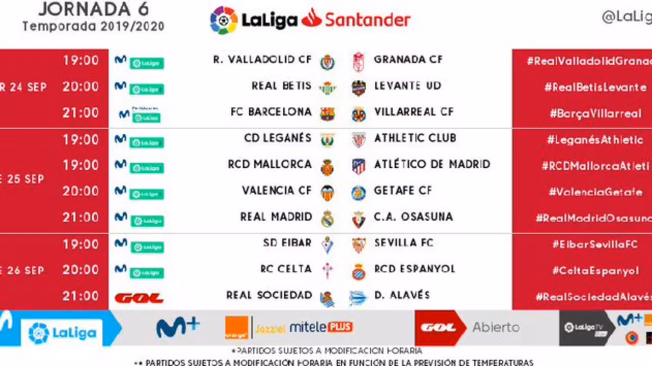 Horario en Mendizorroza