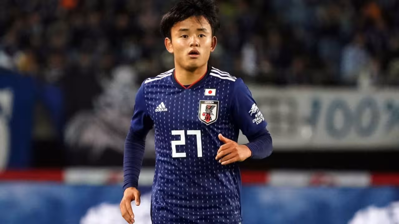 Kubo con la selección de Japón