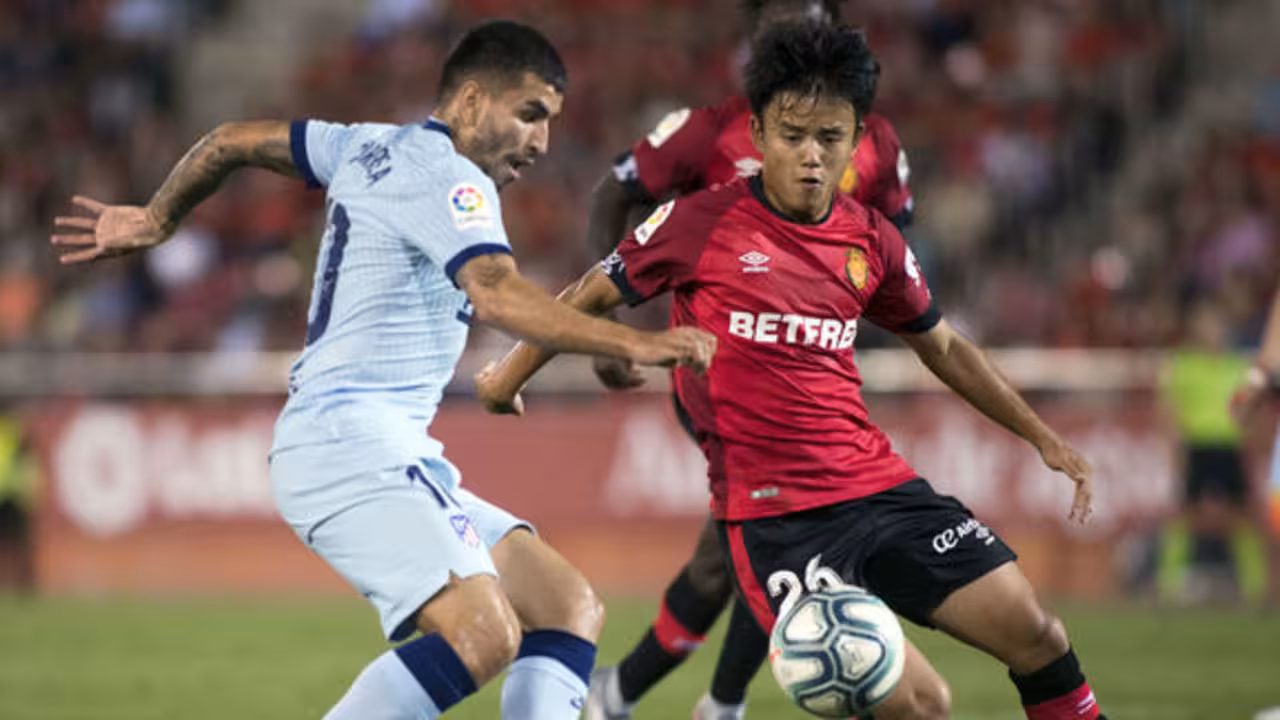 Kubo ante el Atlético de Madrid