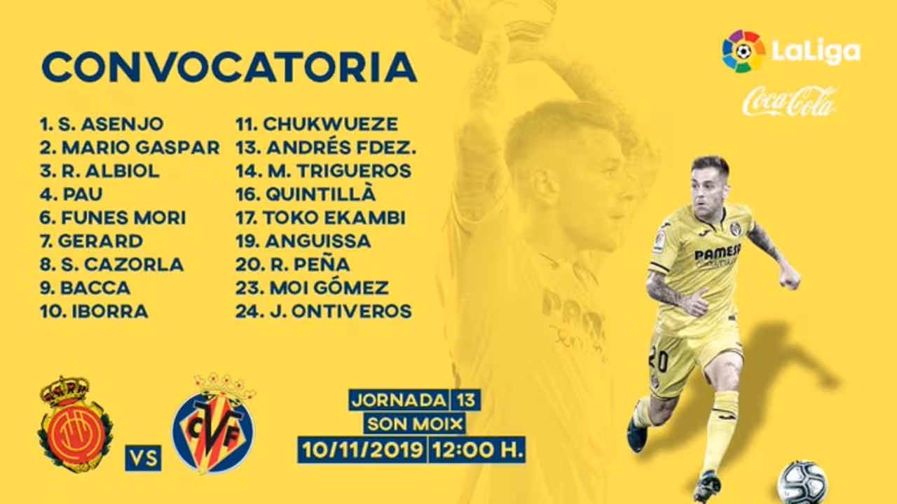 Convocatoria del Villarreal