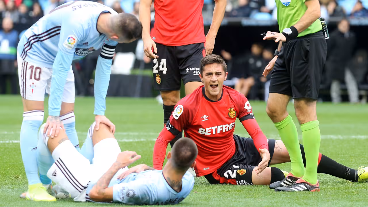Raillo en el partido ante el Celta de Vigo