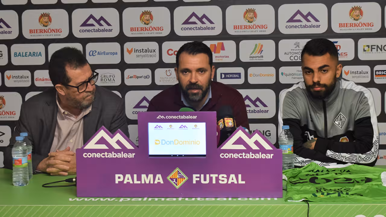 José Tirado con Nunes y Miquel Jaume