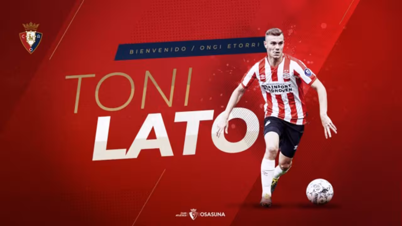 Toni Lato en el Osasuna