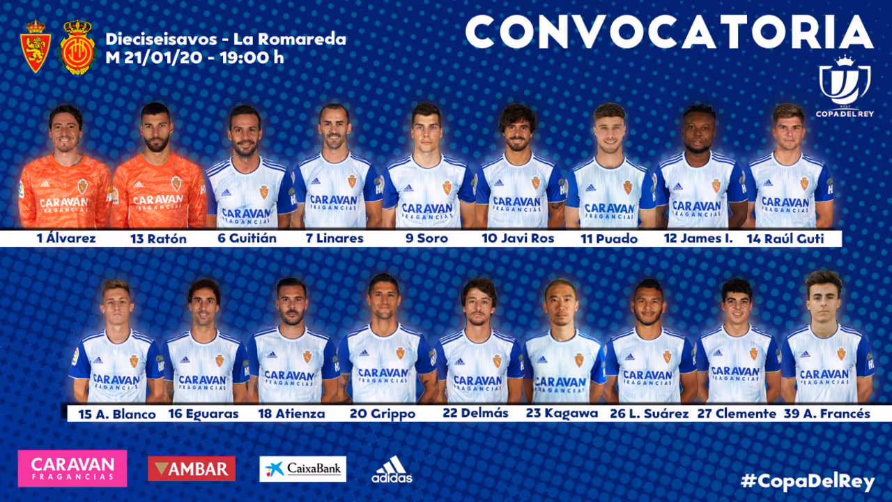 Convocatoria del Real Zaragoza
