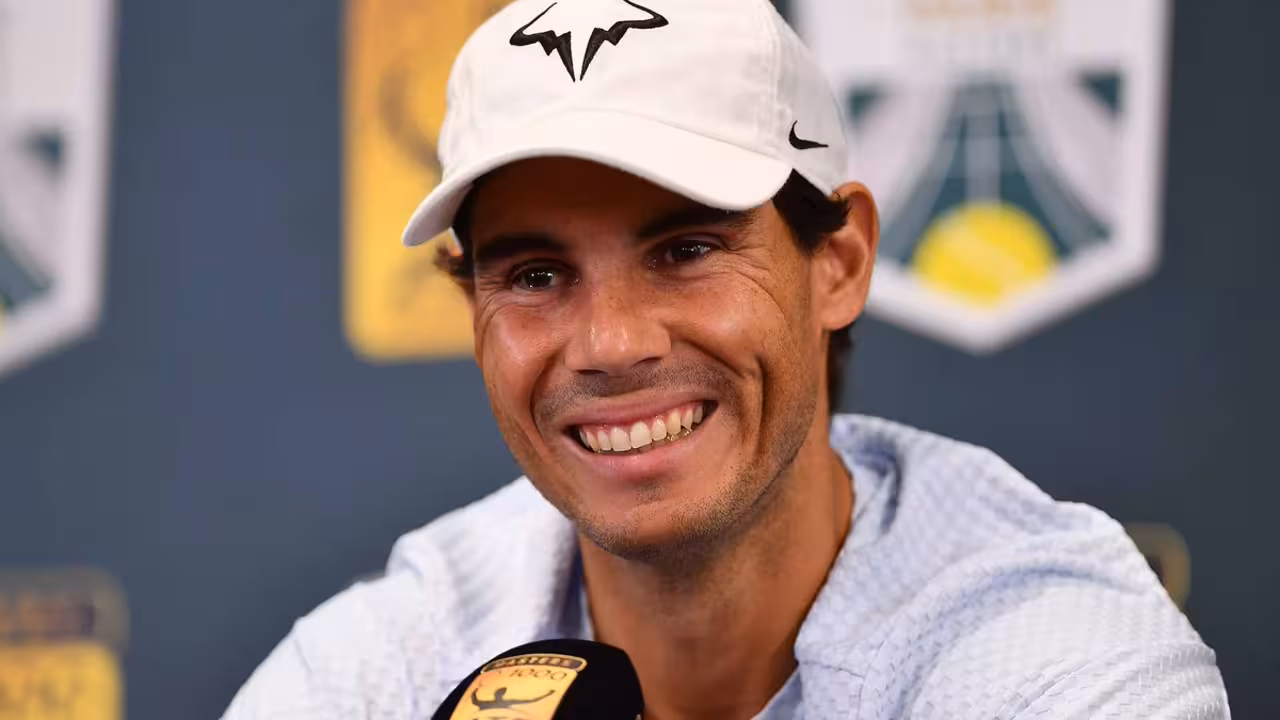 Rafel Nadal en rueda de prensa