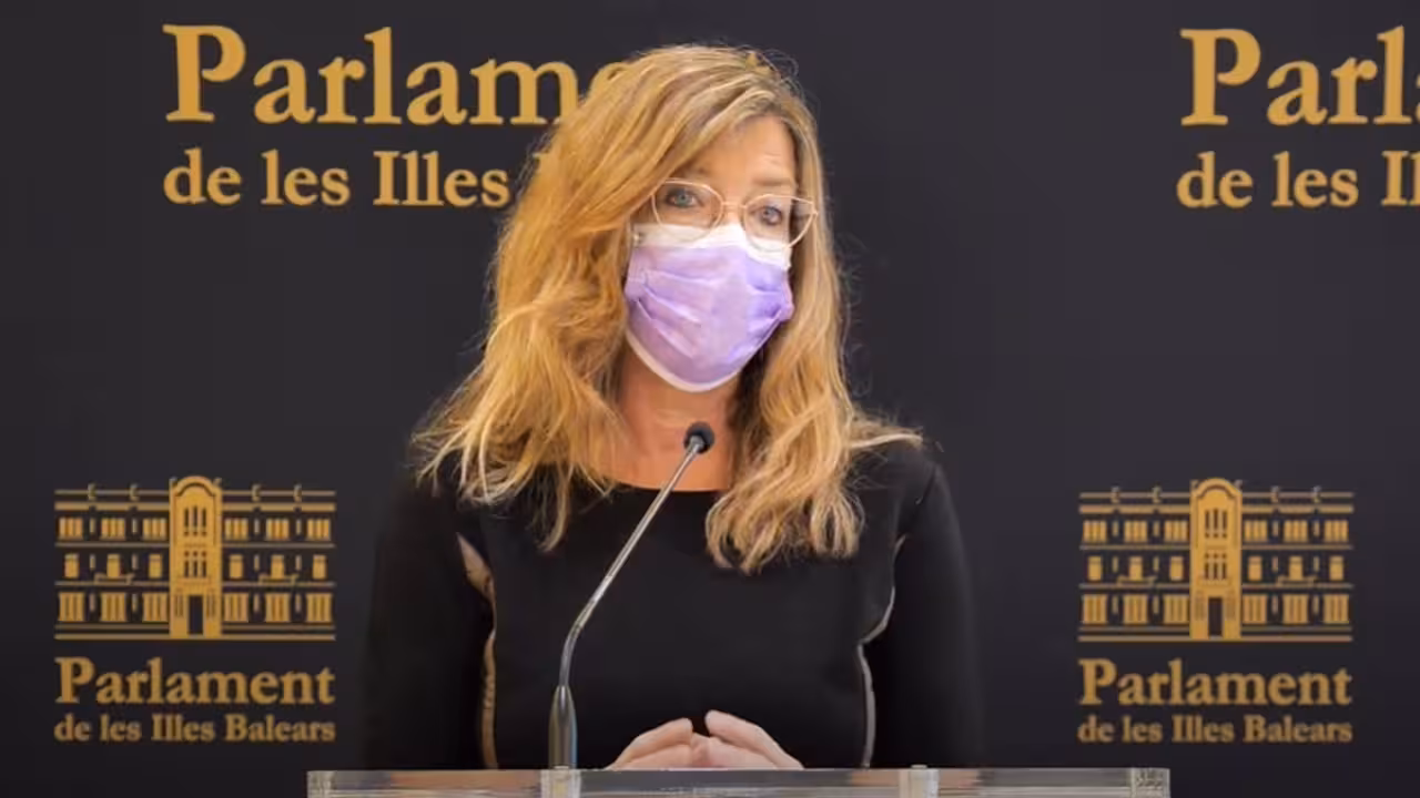 22-01-2021 La consellera de Salud y Consumo, Patricia Gómez, en una rueda de prensa en el Parlament.
POLITICA ESPAÑA EUROPA ISLAS BALEARES AUTONOMÍAS
PARLAMENT