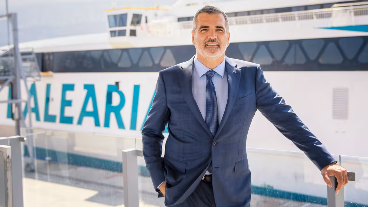 Digital. Denia 19/9/18 - Adolfo Utor, presidente de la compañia naviera Balearia .  - (c) Vicens Gimenez