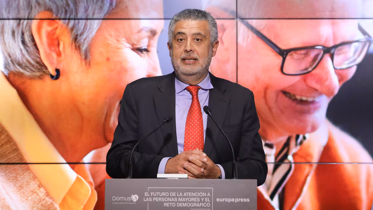 El CEO de DomusVI, José María Pena, interviene en un encuentro informativo, en el Auditorio Meeting Place de Castellana, a 20 de abril de 2022, en Madrid (España). En el evento, organizado por Europa Press y bajo el título ‘Las residencias de mayores y el envejecimiento de la población española’, expertos abordan diferentes cuestiones relacionadas con el envejecimiento de la población y las residencias de ancianos.
20 ABRIL 2022;EUROPA PRESS;RESIDENCIA
Marta Fernández / Europa Press
20/4/2022