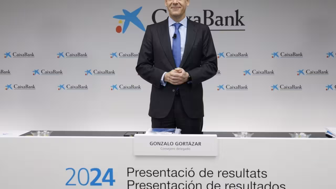 Foto Gonzalo Gortázar, consejero delegado de CaixaBank. Presentación Resultados 2024